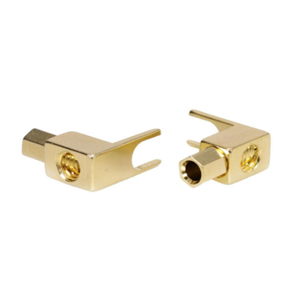 Banana to Spade Adapter Plugs Y Type Speaker Cable Connector Banana Socket