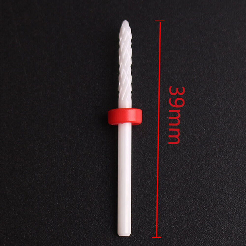 5x Nail Drill Bit Ceramic Manicure Set Pedicure Art Tool Electric File Head Gel