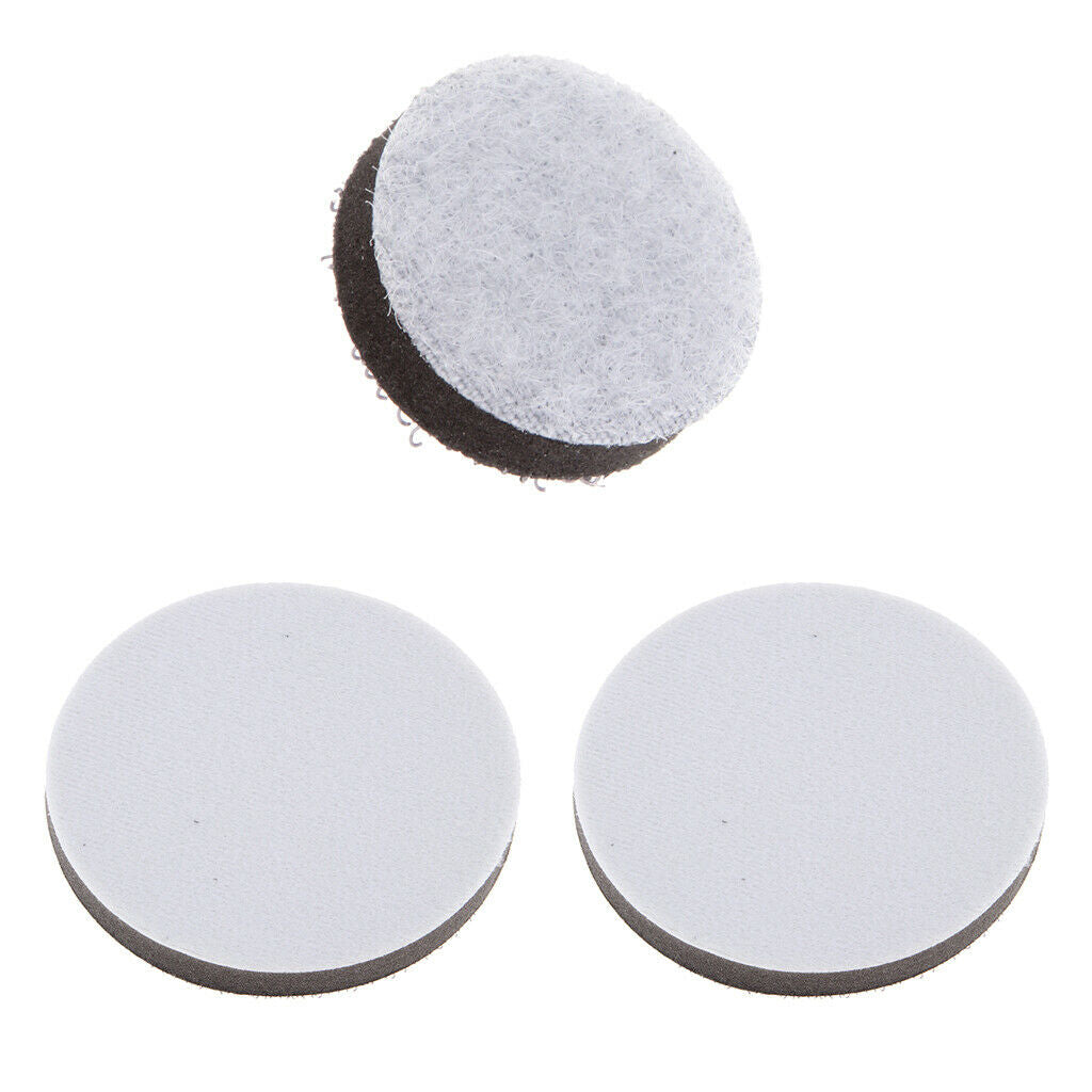 3 Pieces Soft Sponge Dust-free Interface Pad for Surface Polishing, 1 Inch,