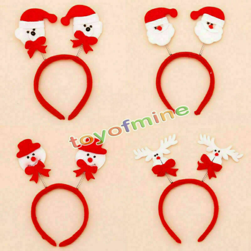 Christmas Headwear Santa Snowman Headband Headgear Xmas Gift Party Decor Random