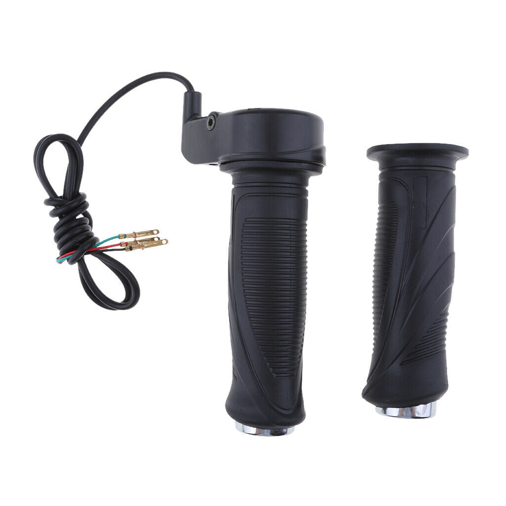24V/36V/48V Electric Bike Handlebars Throttle Grips LED Battery Indicator