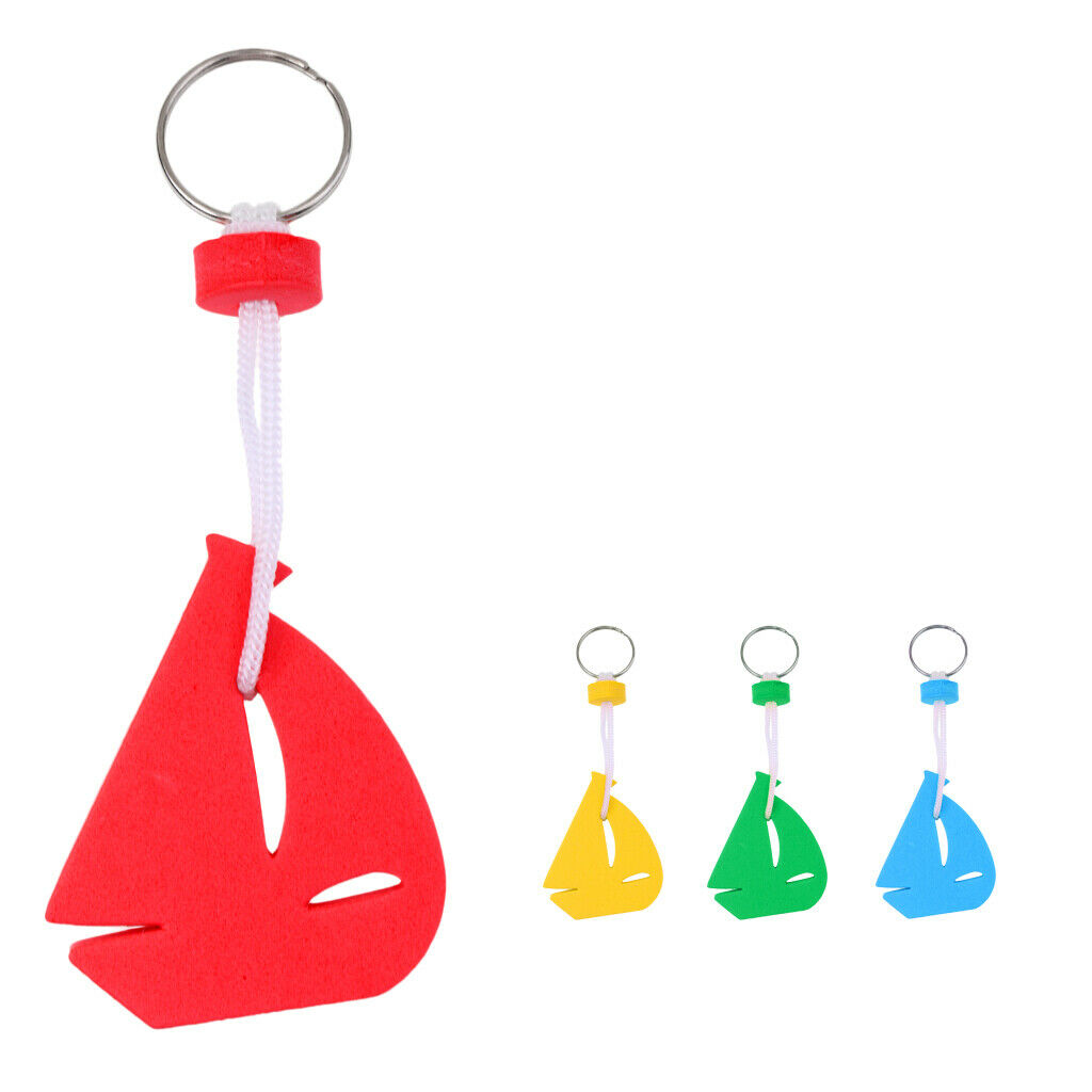 4pcs Marine Outboard Swimming Rafting Floating Key Ring Sailing Kayak