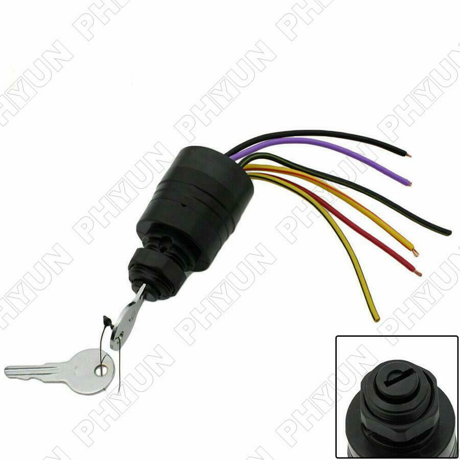 Outboard Ignition Key Switch 6 Terminals For 1994+ Mercury 87-88107 7-1155 Fast