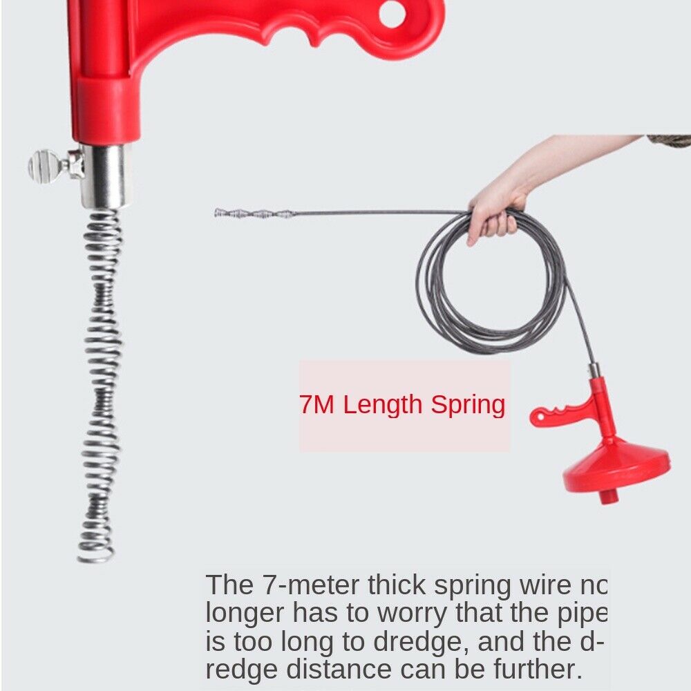 Hand-Cranked Sewer Pipe Dredger Pipe Dredger Manual Toilet Dredge For Home Hotel