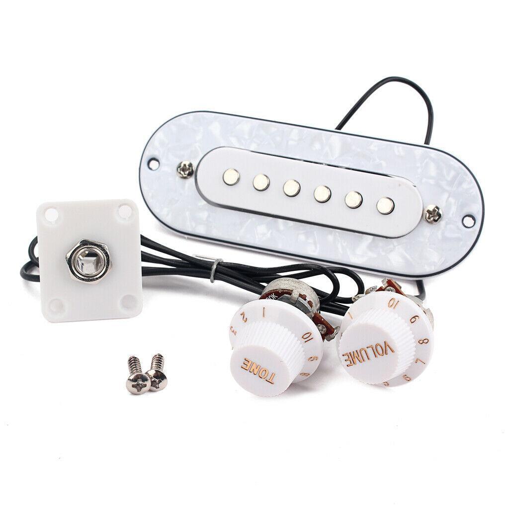 Loaded 52mm Bridge Pickup with Pickguard Volume Tone Knobs for Acoustic Folk