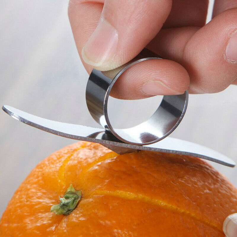 1pc Orange Peelers Stainless Steel Fruit Skin Parer Peeling Lime Lemon Op.l8