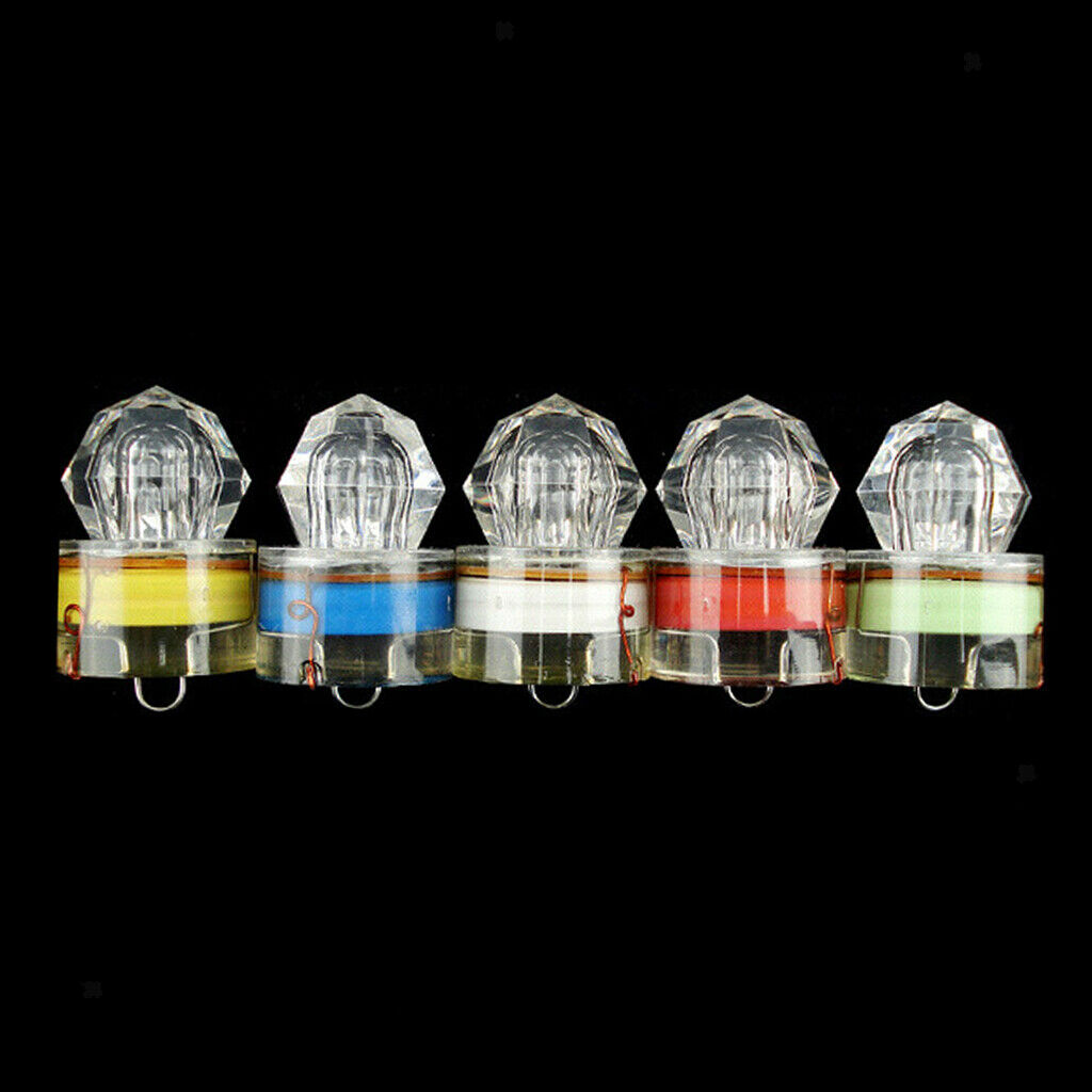 LED Deep Drop Underwater Fishing Flashing Light Bait Lure Strobe Lamp White