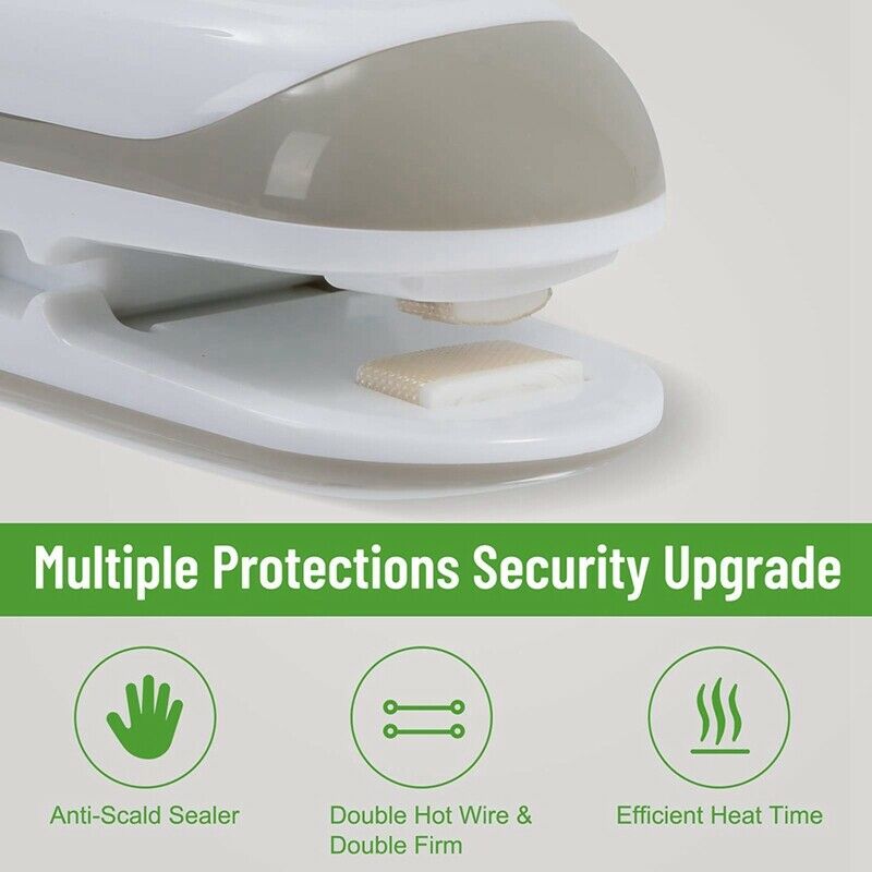 Mini Bag Sealer, 2 in 1 Heat Sealer and Cutter with Hook, Portable Food SealR5Q3