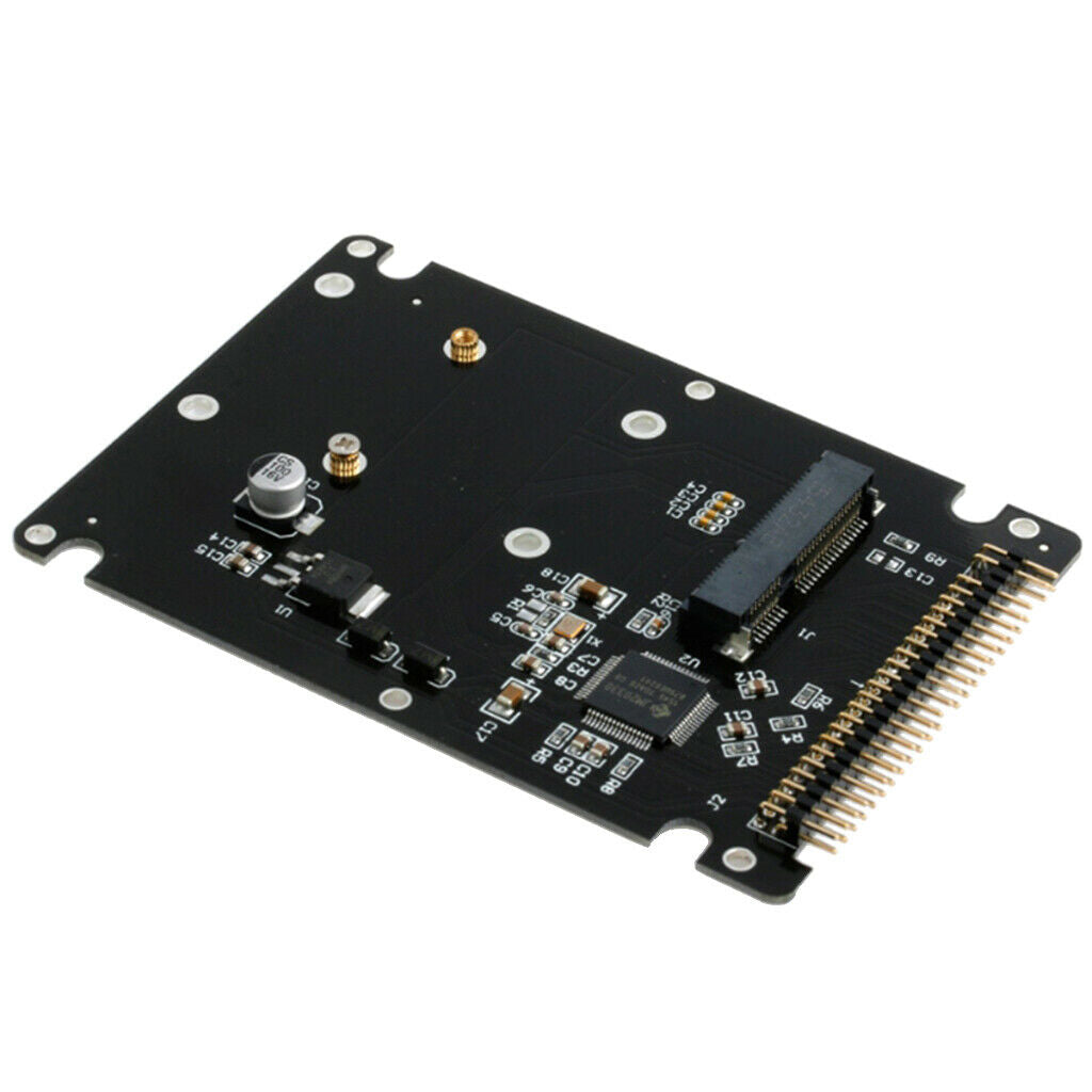 2 Pieces PCI-e mSATA SSD to IDE 2.5" 44pin Converter Adapter Card with Case