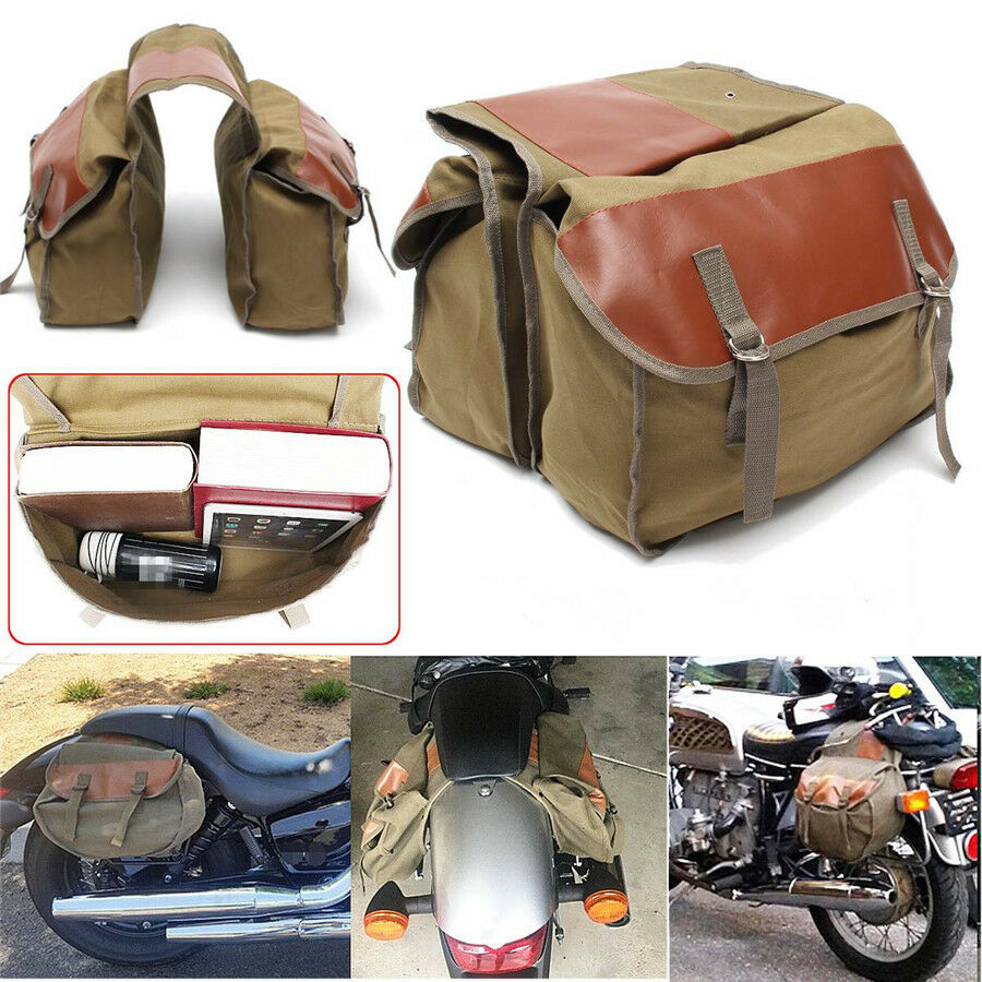 Universal Durable Old school Big Motorcycle Saddle Bag Easily Shaped Plasticity