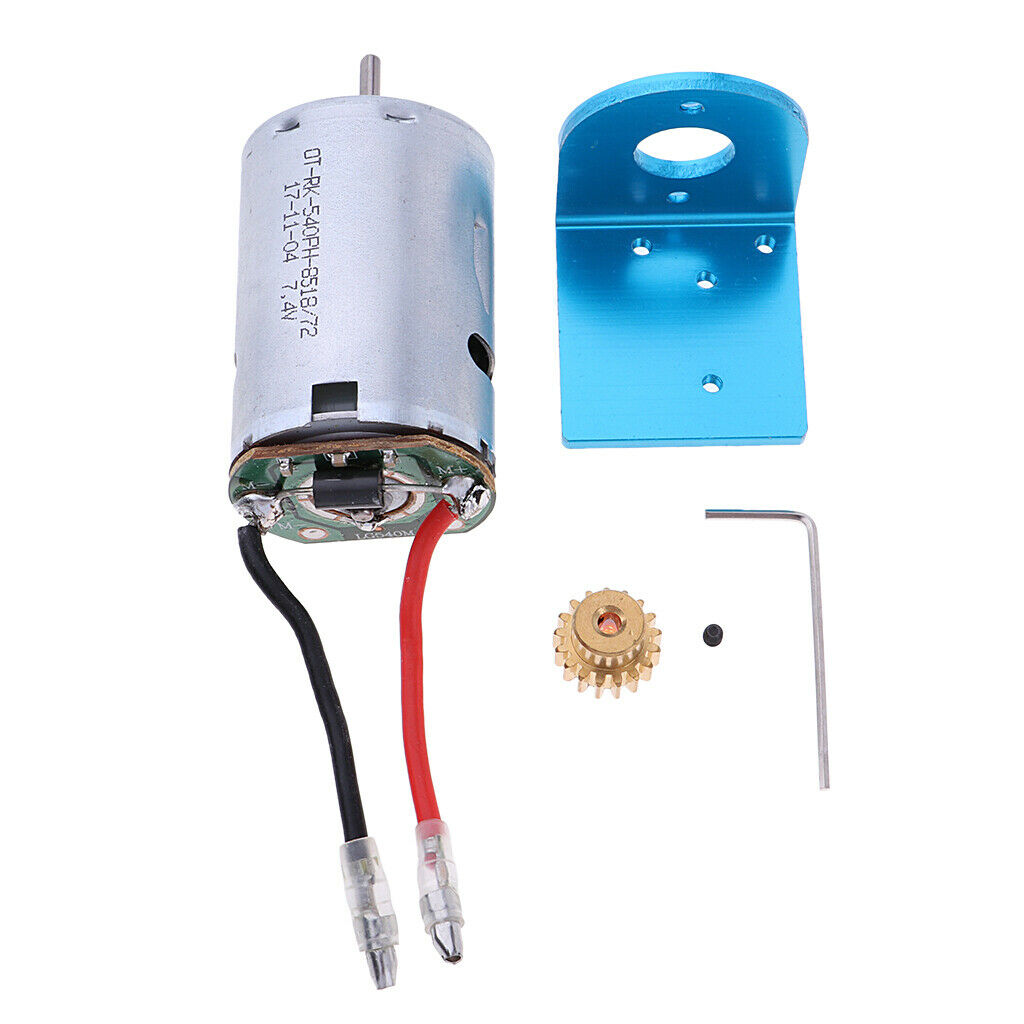 For WLtoys 12428 12423 1/12 Rc Car Truck 540 Motor + Motor Seat + 17T Motor Gear