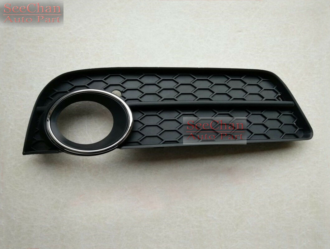 Front Bumper Fog Light Lamp Grille Grill Cover Chrome Left Fit For Audi A5 08-11
