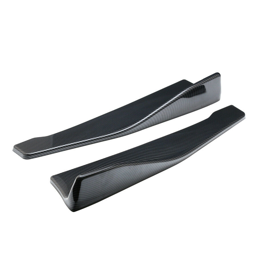 2x Car Car Bumper Spoiler Rear Lip /Side Skirt Extension Splitters Winglet Wings
