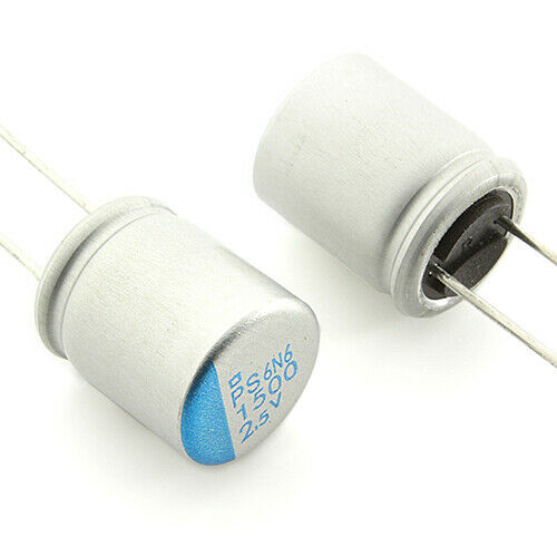 [20pcs] 2R5PS1500MJ12 1500uF 2.5V Polymer Electrolytic RADIAL