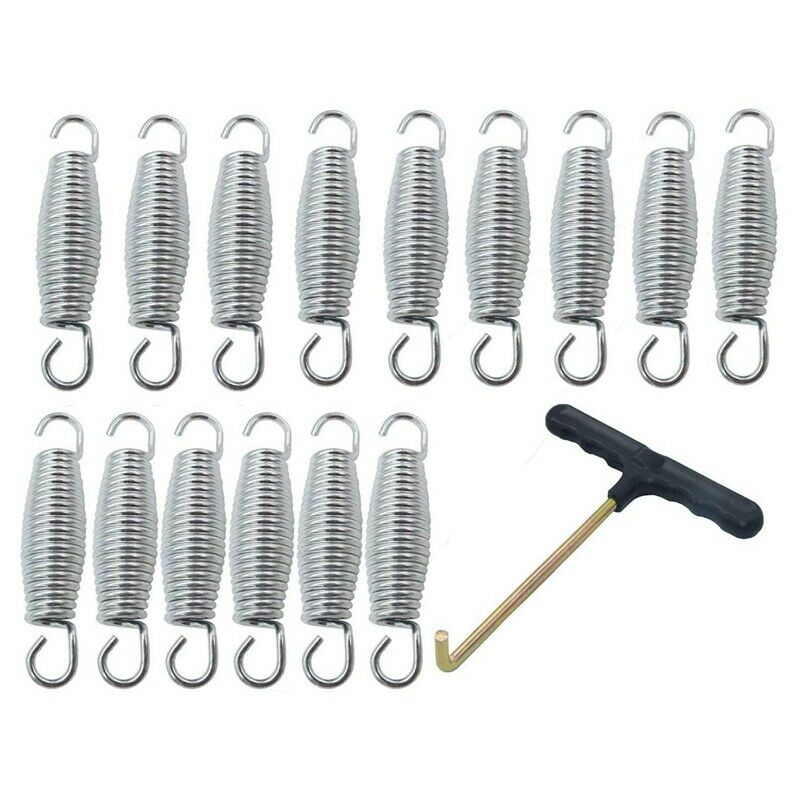 15Pcs Trampoline Sp Heavy-Duty Galvanized Replacement Kit with Tool for BounA9R1