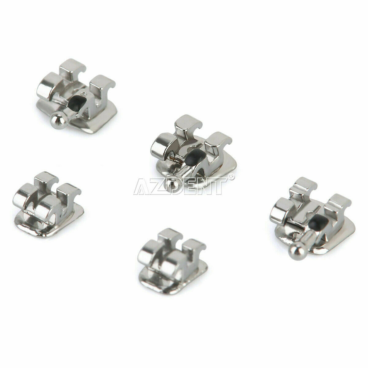 20packs Dental Brackets Braces Orthodontic Mini MBT Slot.018 Hooks 4-5 AZDENT US