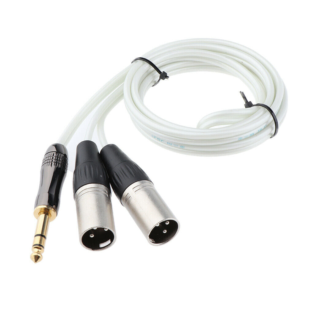 6.35mm to XLR Male TRS Connector Cables for 150cm Double Male Stereo Audio