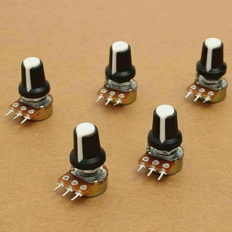 10K OHM Terminal Linear Taper Rotary Resistor Volume B Type Potentiometer Pot US