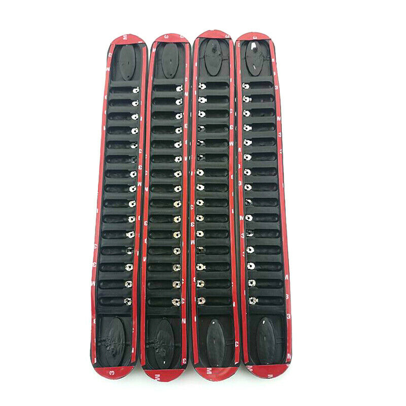 4X Car Bumper Corner Guard Protector Anti-collision Trim Rubber Strip Decorate