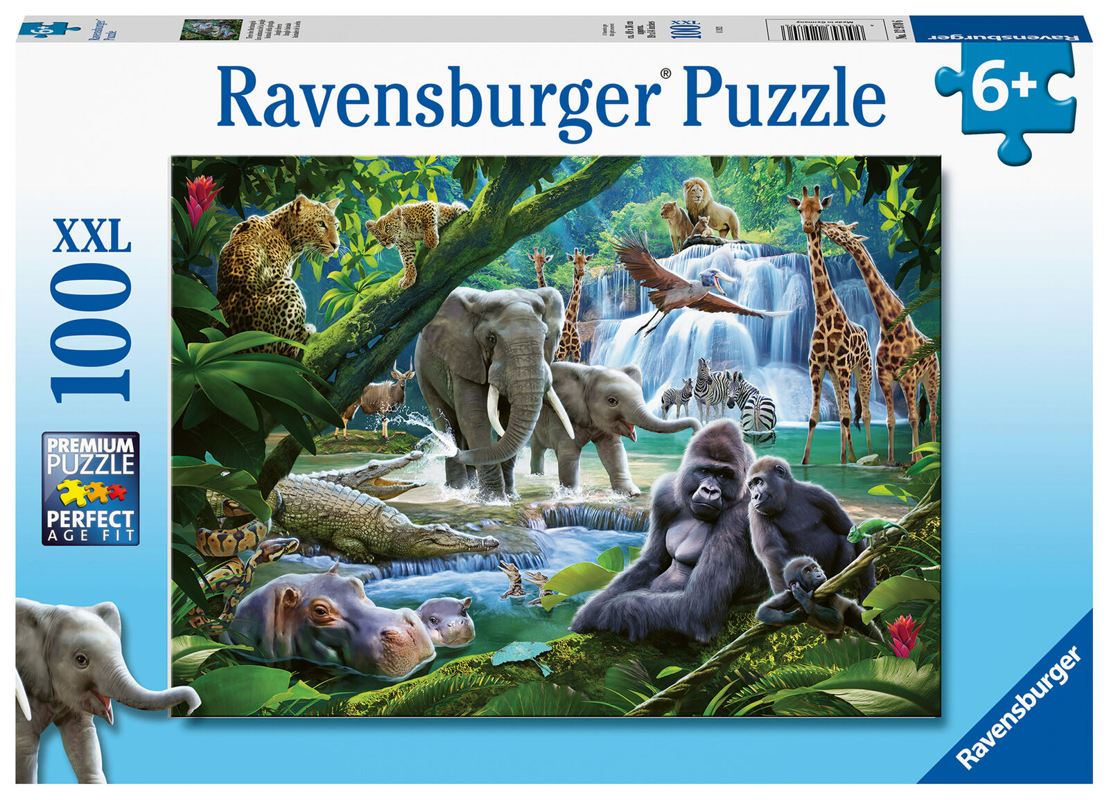 12970 Ravensburger Jungle Families XXL 100pc Jigsaw Puzzle Children Kids 6yrs+