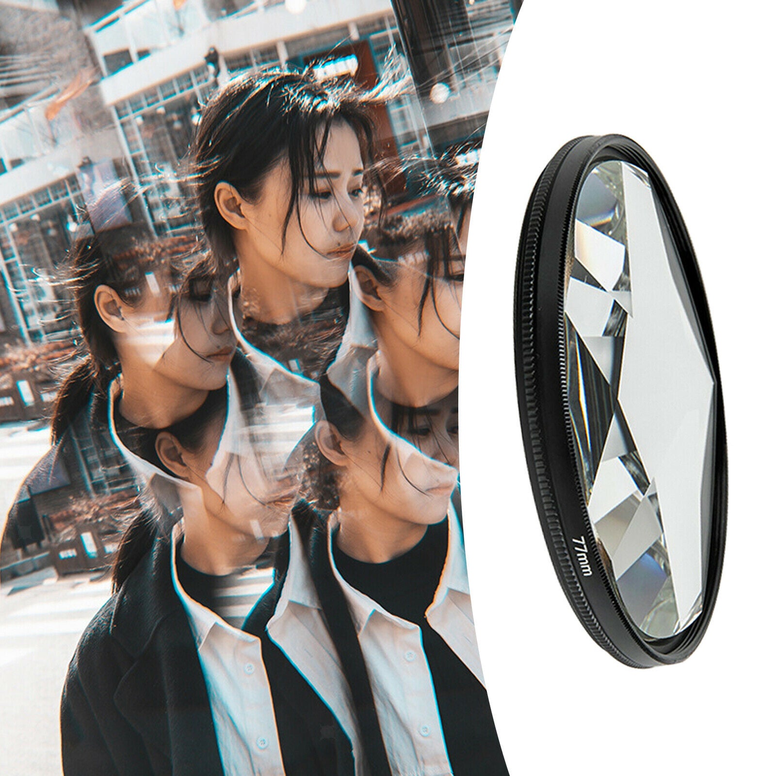 Handheld Kaleidoscope Glass Prism Special Effects Photographic Effect Filter