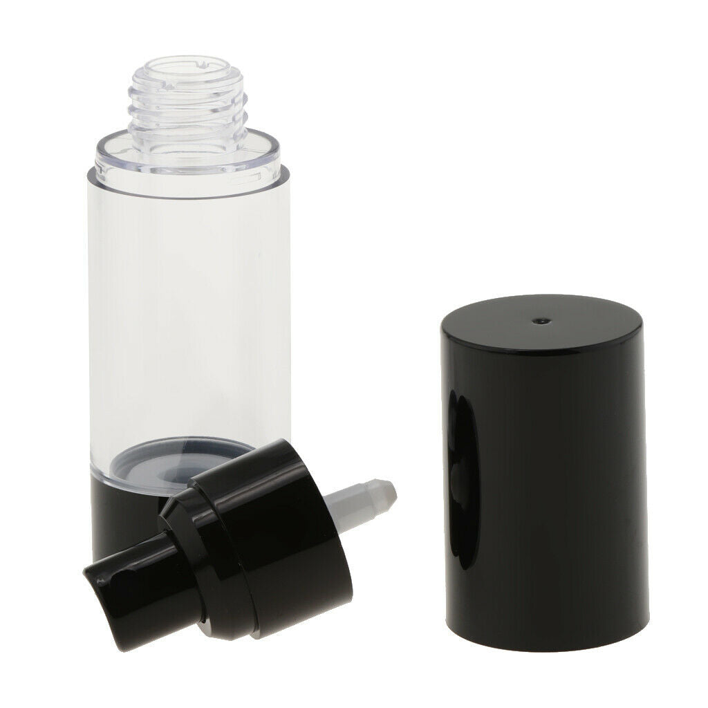 12 Piece Empty Refillable Airless Pump Bottles Travel Atomizer Bottles 30ml