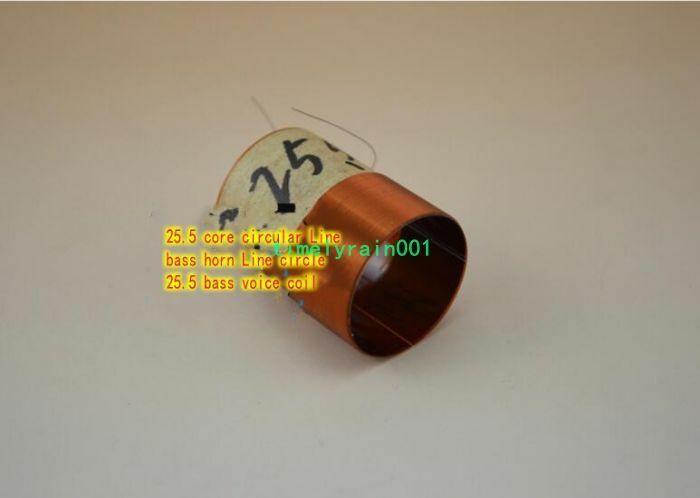 2pcs 25.5mm Bass Speaker Voice Coils Round wire Woofer coil Home Audio Parts