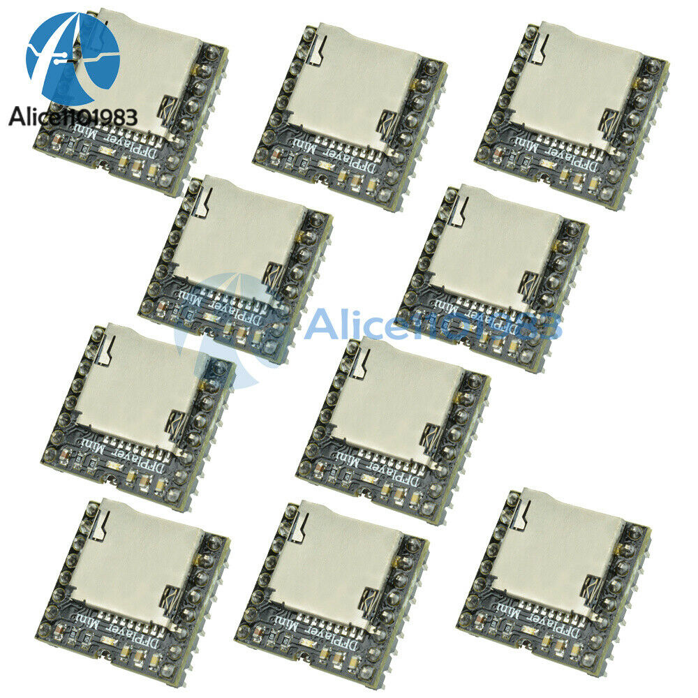 10PCS Mini TF Card U Disk MP3 Player DFPlayer Audio Voice Module For Arduino DIY