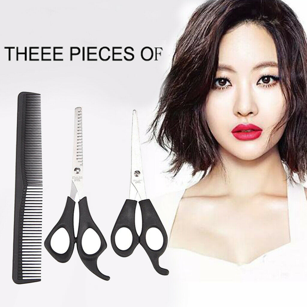 3pcs/set 5.5" Salon Hair Cutting Scissors Shears Hairdressing Set Tools
