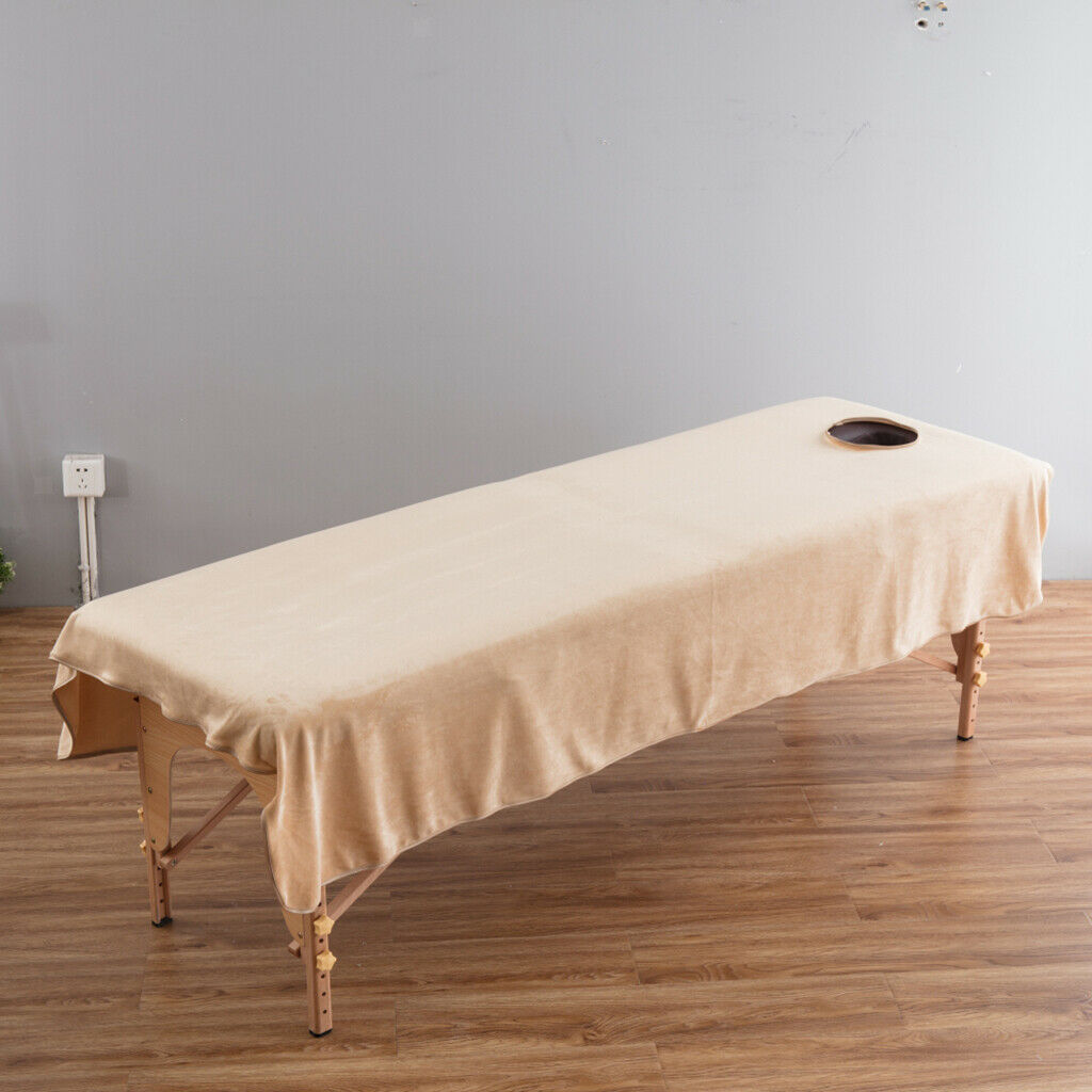 2pcs/set 80x190cm Velvet Massage Table Cover Cloth Beauty Spa Bed Flat Sheet