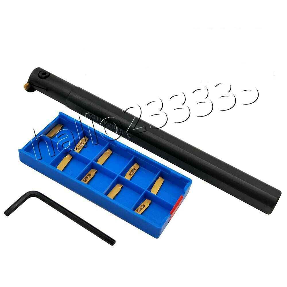 MGIVR2016-4 Lathe Turning Tool Boring Bar Holder+10pc MGMN400-M Inserts+Wrench