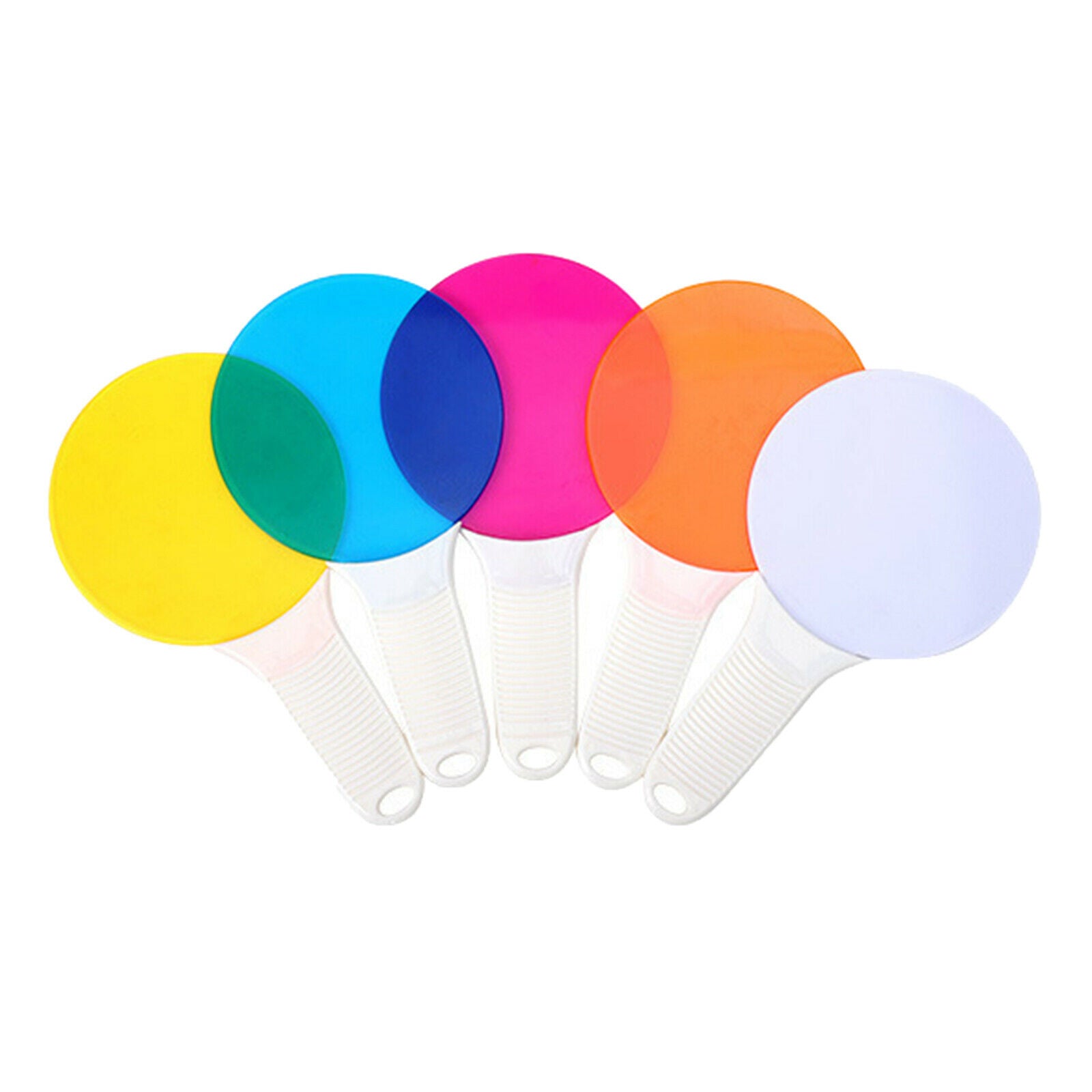 5x Plastic Color Paddles Color Toys, Science Color Educational Toys for kids