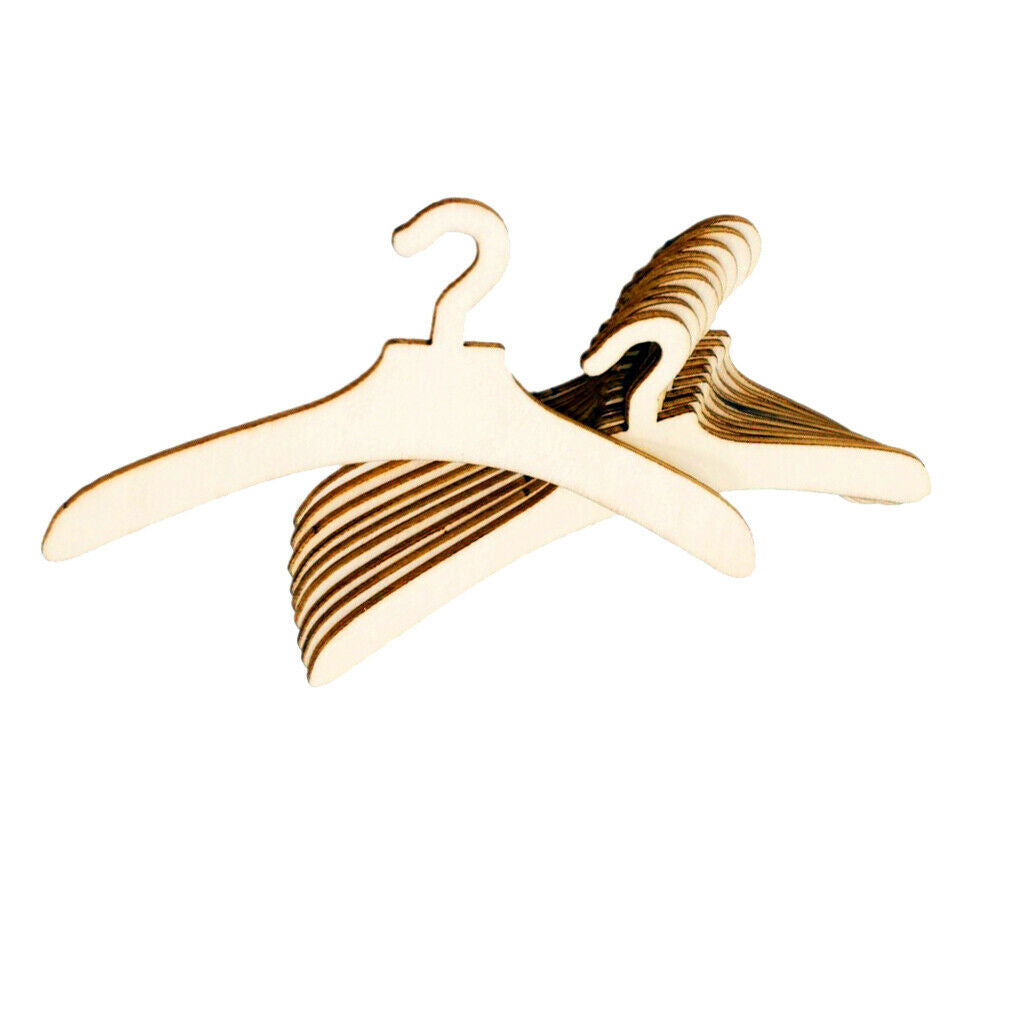 20 Pieces Plywood Wooden Clothes Hangers for  House Furniture