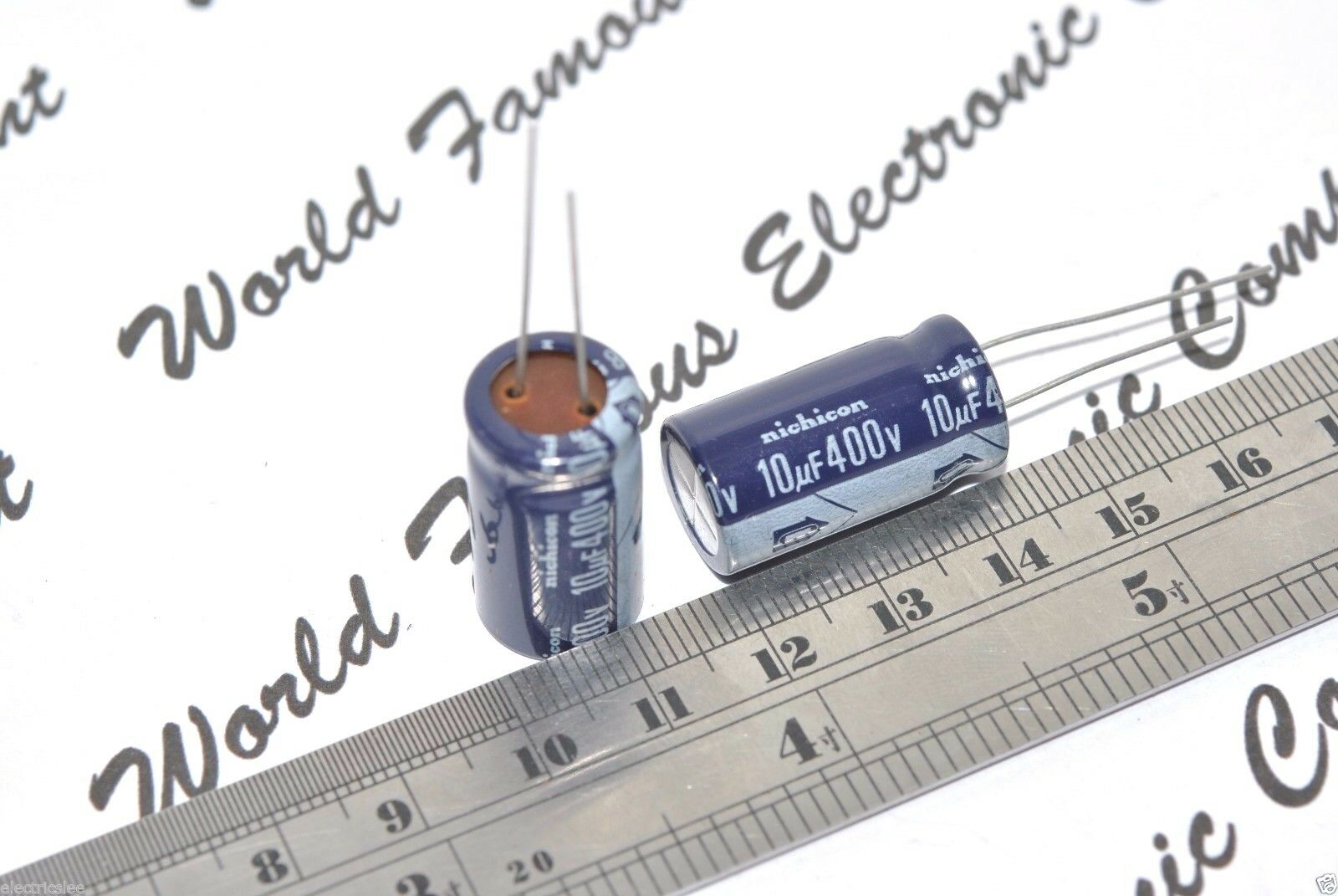 10pcs - NICHICON 10uF(10µF) 400V Radial Electrolytic Capacitor - JAPAN