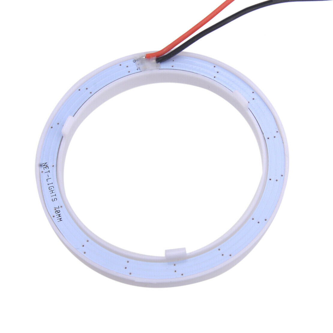 2x 70mm DRL COB LED Angel Eyes Halo Ring Fog Light White Daytime Running Light