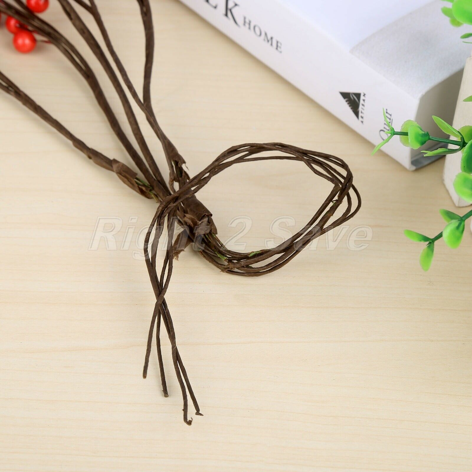 1/5Pcs 45cm Red Artificial Holly Berries Branch Decoration DIY Christmas Wreath