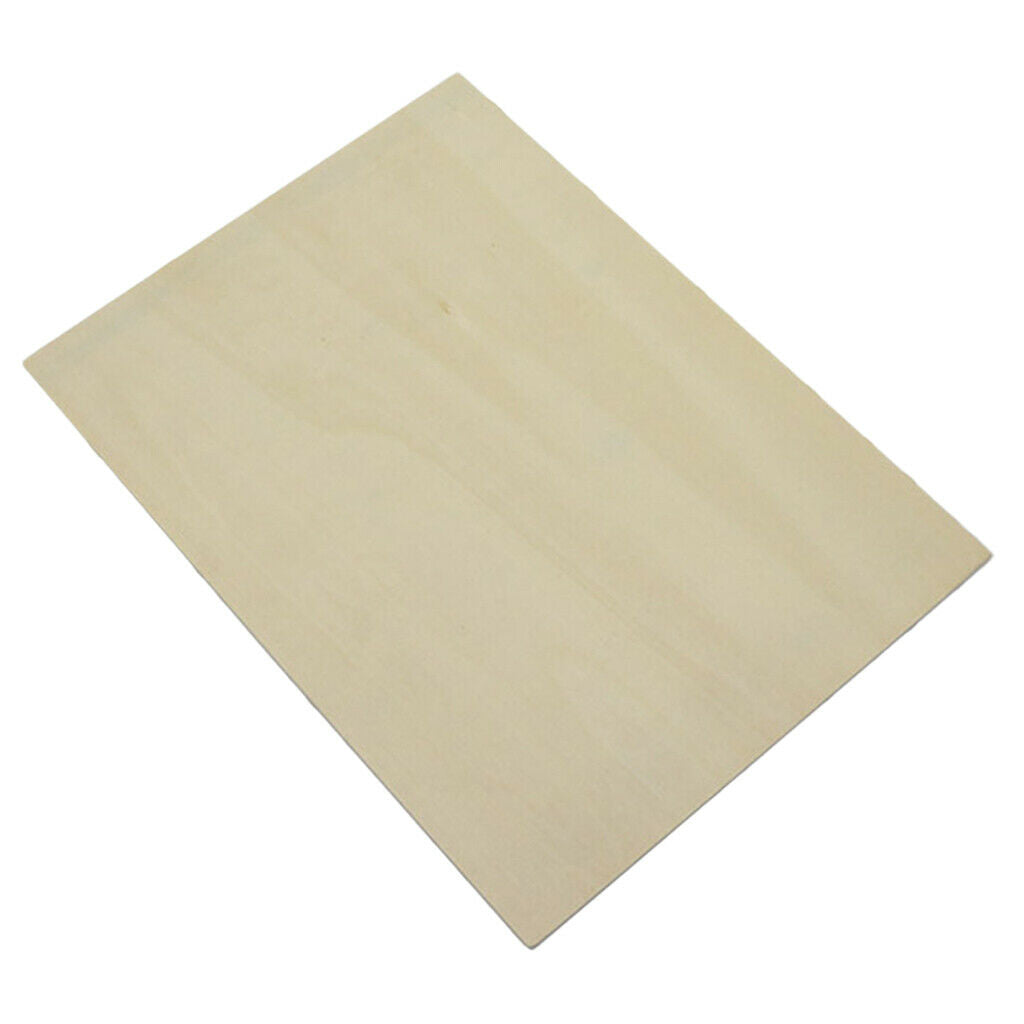 Rectangle Unfinished Wood Craft for DIY Kid Creative Pyrography Art 30x22 cm