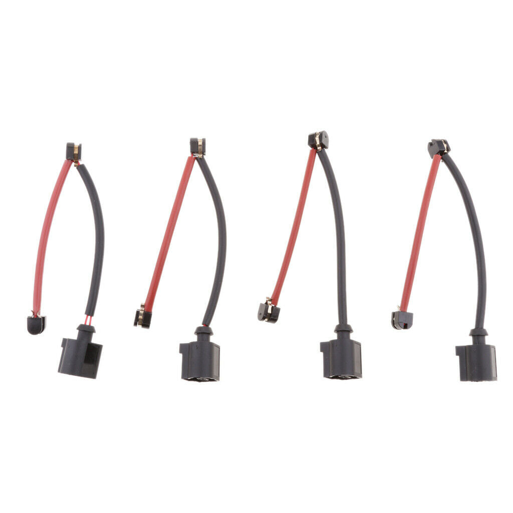 4 Pieces 7L0907637C Brake Pad Wear Sensor Front+Rear Kits For Audi Q7 VW Touareg