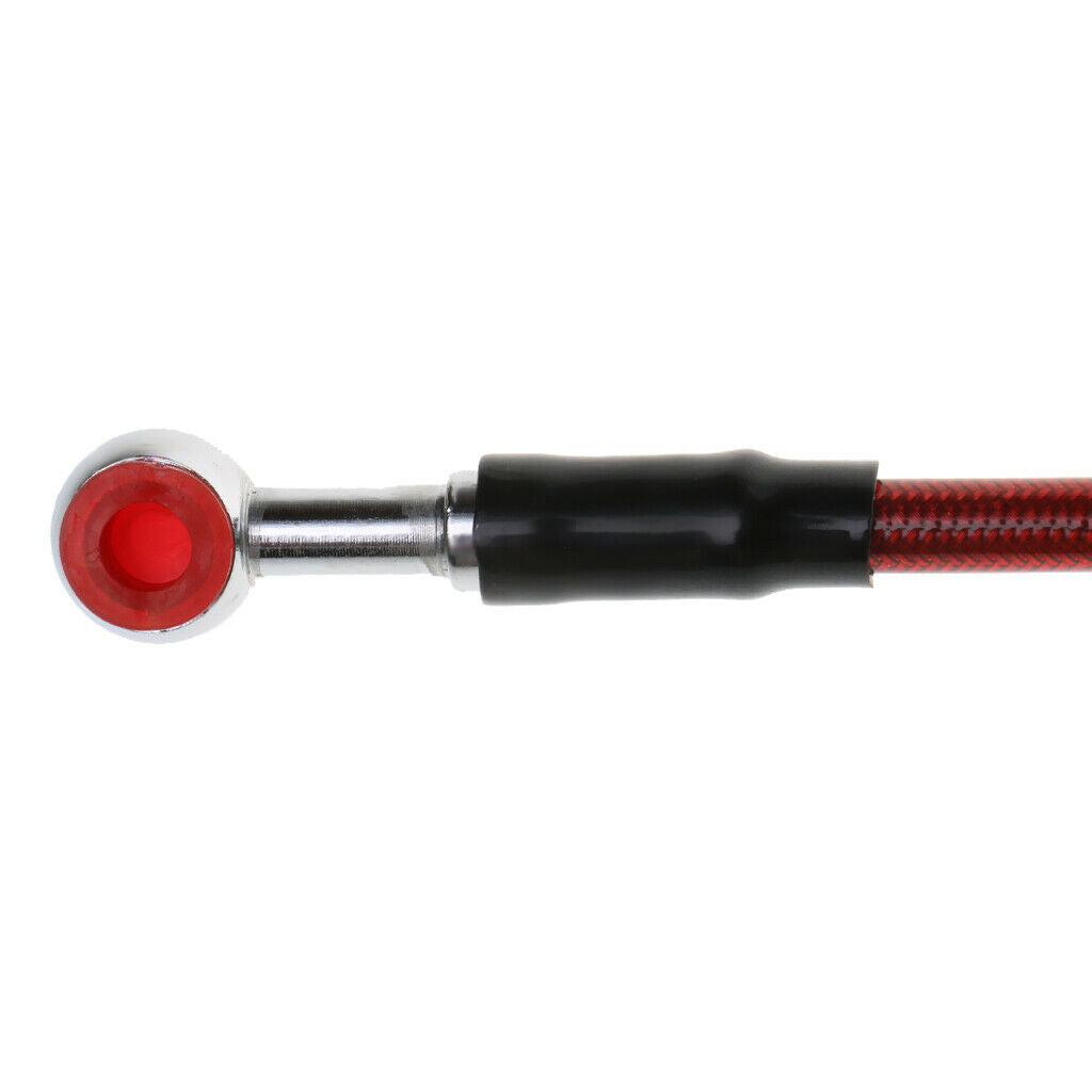 90cm Motorcycle Braided Steel Brake Clutch Oil Hose Line Pipe Red