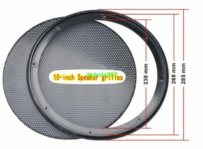 2pcs 10"inch 285mm speaker grille Thicken Protective cover Decorative circle