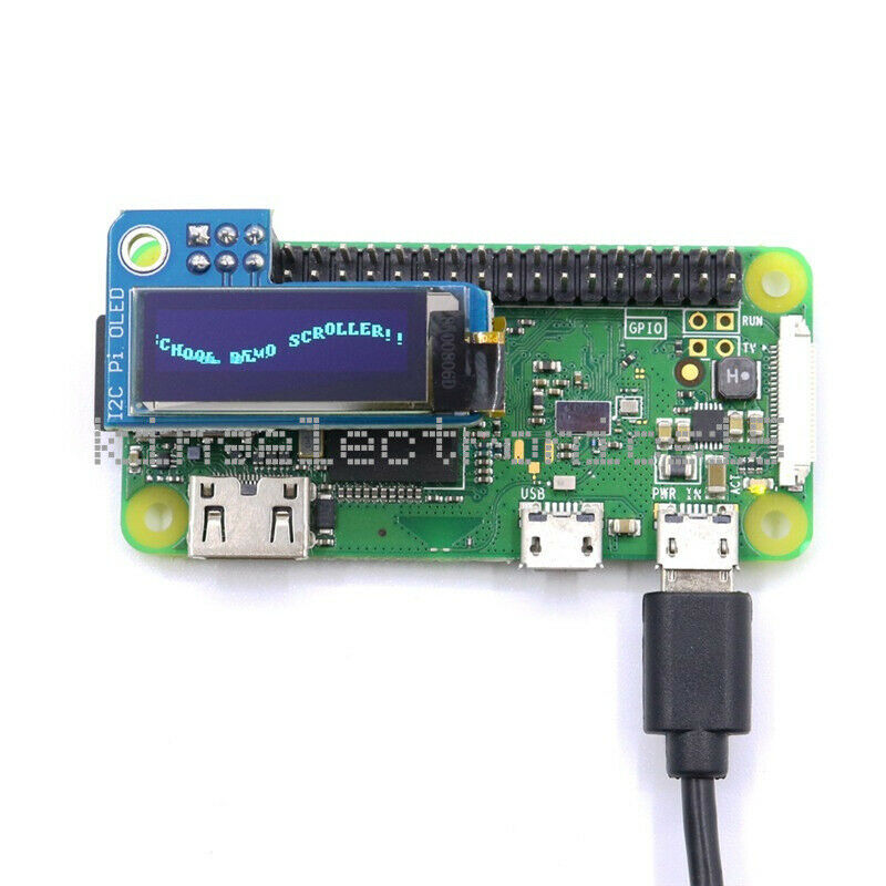 1PCS  I2C 0.91inch Blue OLED Display Screen 128x32 SSD1306 for RPI Raspberry Pi