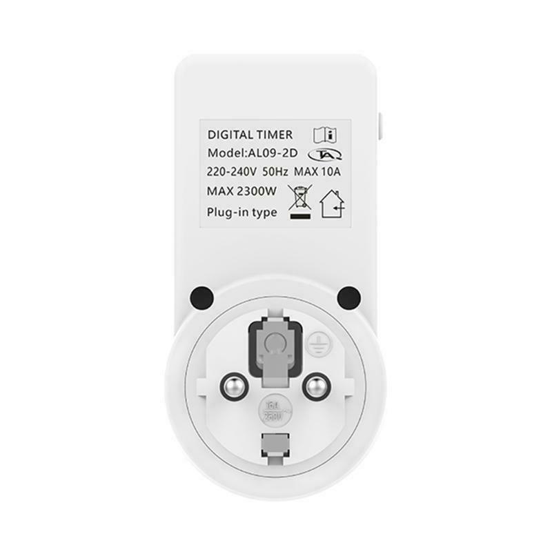 Digital Light Timer Plug Energy Saving Timer Socket Plug-in Timer for Home Use
