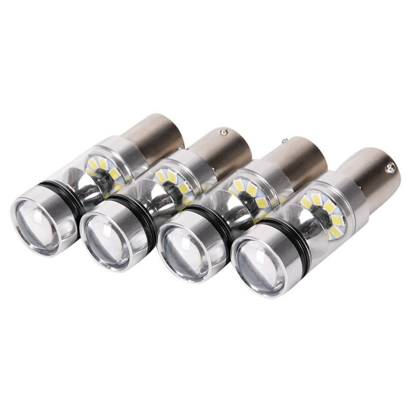 100W 1156 S25 P21W BA15S Aluminum LED Backup Light Car Reverse Bulb Lamp Fx