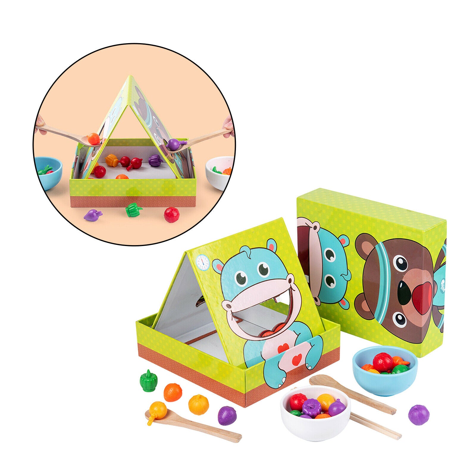 Animal Feeding Game Early Chopsticks Exercise Family Games Gifts Age 2-5
