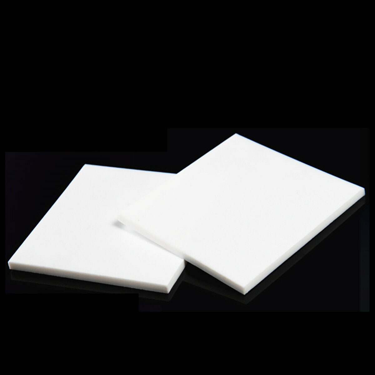 2pc 150*50mm PTFE Sheet Plate, Polytetrafluoroethyle Plastic Panel,Thickness 5mm