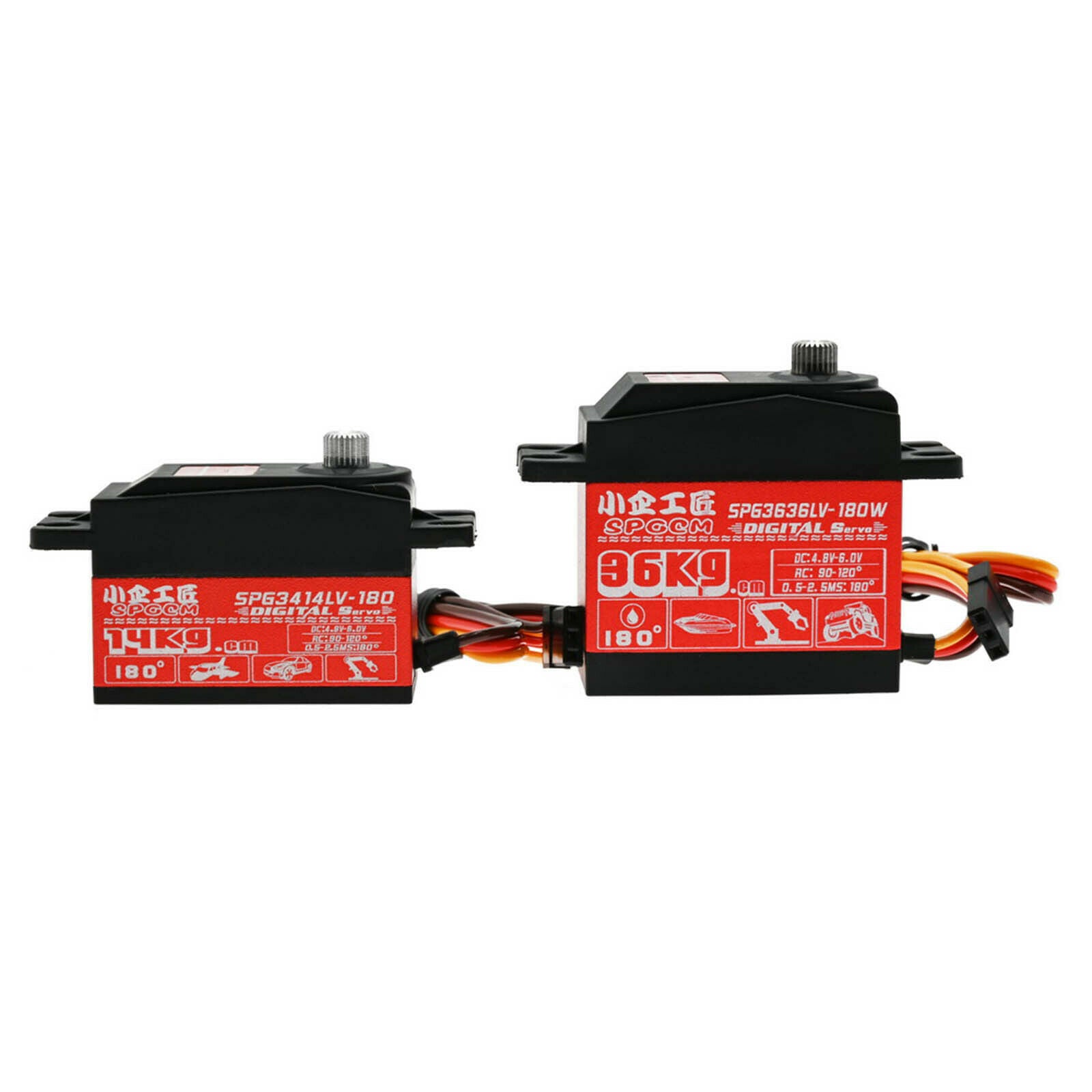 36kg Waterproof Servo Motor for Car Buggy Trucks DIY Control Angle 180Â°
