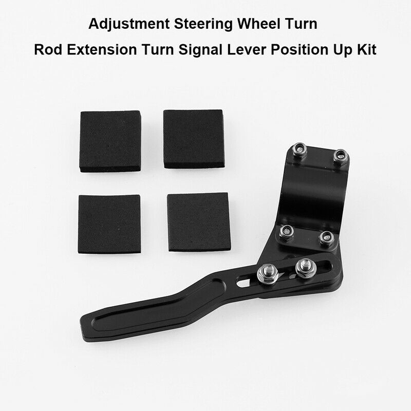 Steering Wheel Turn Signal Lever Position Up Turn Rod Extension Extender Black