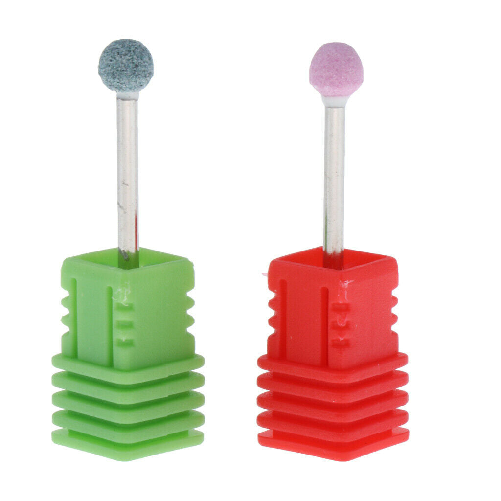Salon Nail Art Drill Bit Ball Head Quartz Cuticle Clean Callus Removal Bits
