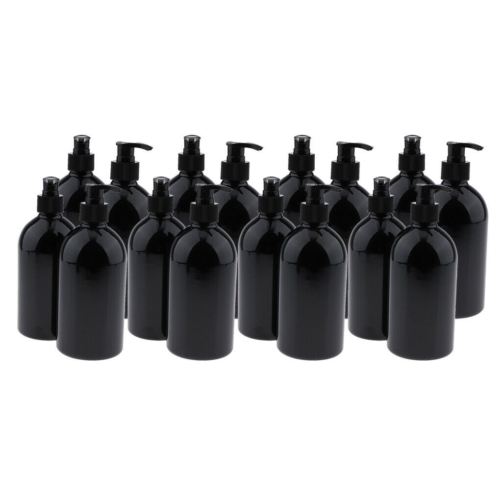 16x Empty Shampoo Pump Bottles Lotion Shower Gel Makeup Dispenser Container