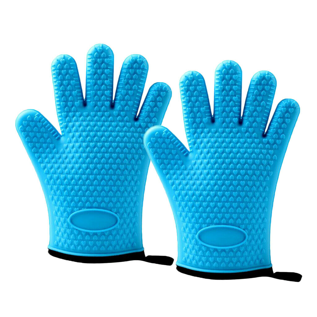 2pieces Silicone Cooking Gloves Kitchen Oven